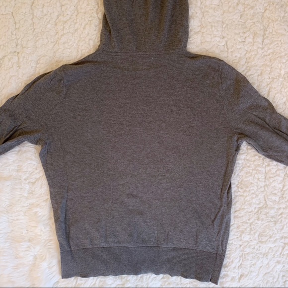 VS PINK Gray Tight Hooded Sweater With Thumb Holes - Picture 6 of 6